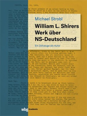cover image of William L. Shirers Werk über NS-Deutschland